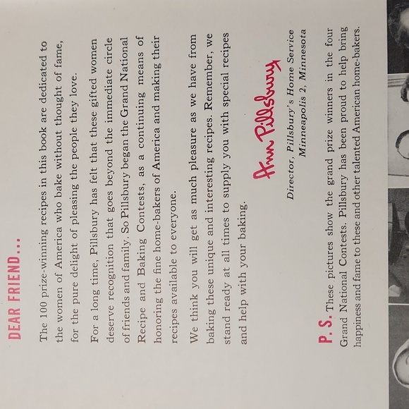 • Pillsbury's 1953 Cook Book with Red and Yellow Cover, Vintage - Picture 3 of 7